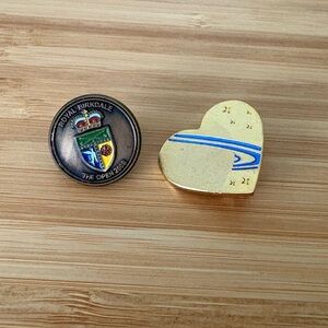 2008 Open Championship Golf Marker Royal Birkdale & 2005 Varity Club Zathura Pin